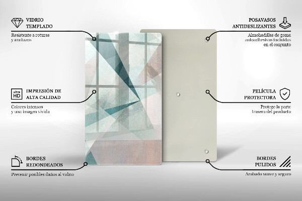 Skleněná deska do kuchyně Ostrá abstrakce