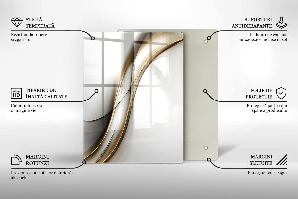 Skleněná deska do kuchyně Vzor boho šipky