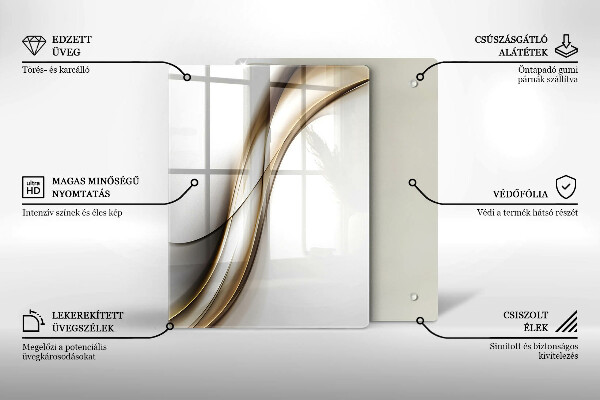 Skleněná deska do kuchyně Vzor boho šipky