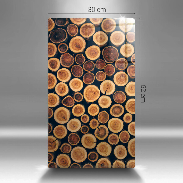 Skleněná deska do kuchyně Dřevěné pařezy