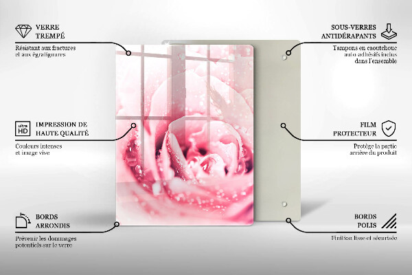 Skleněná krájecí deska Kamenné dekorativní skvrny