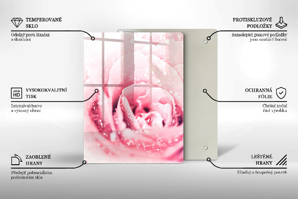 Skleněná krájecí deska Kamenné dekorativní skvrny