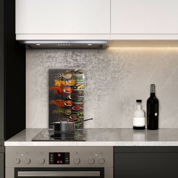 Skleněná deska do kuchyně Lžíce s kořením