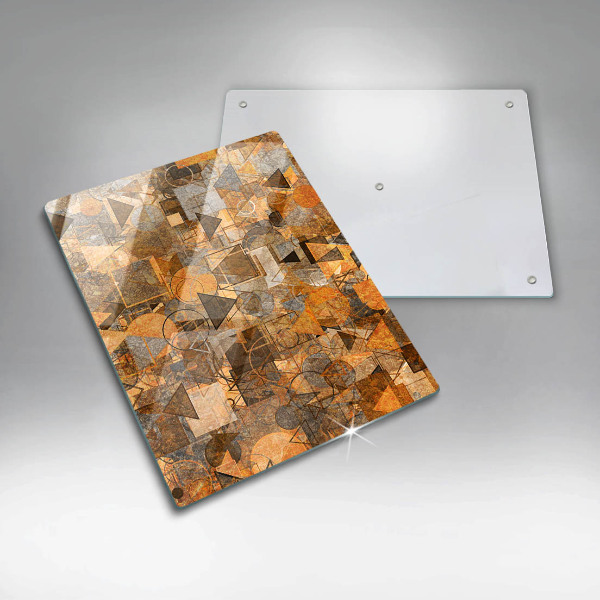 Skleněná deska do kuchyně Vzor bezešvé geometrických obrazců