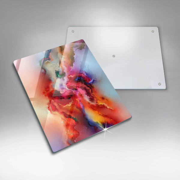 Skleněná deska do kuchyně Kouřová abstrakce