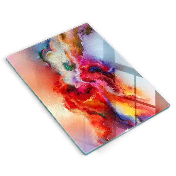 Skleněná deska do kuchyně Kouřová abstrakce