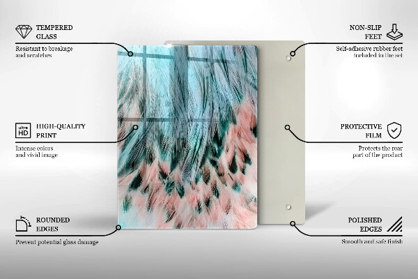 Skleněná deska do kuchyně Kouřová abstrakce