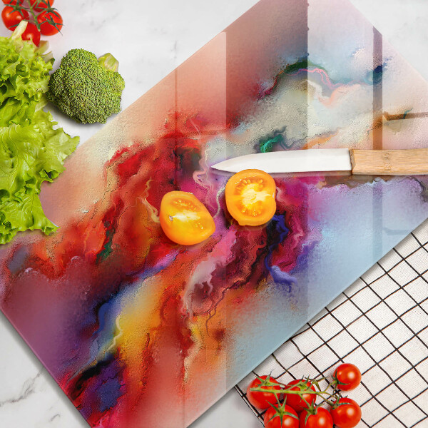 Skleněná deska do kuchyně Kouřová abstrakce