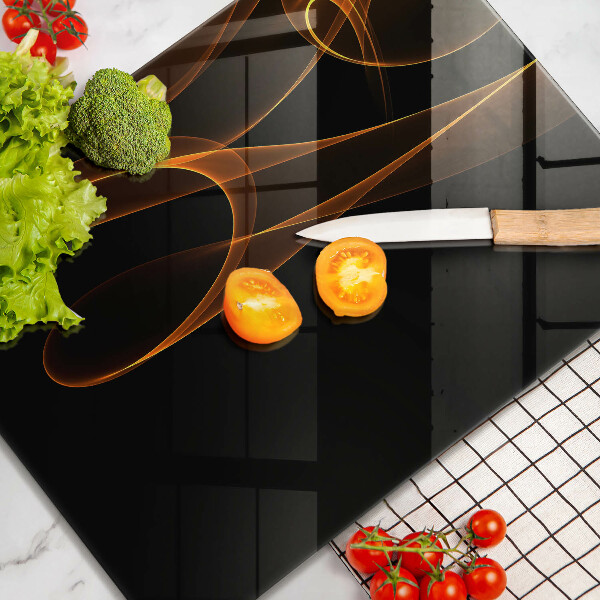 Skleněná deska do kuchyně Abstraktní linie