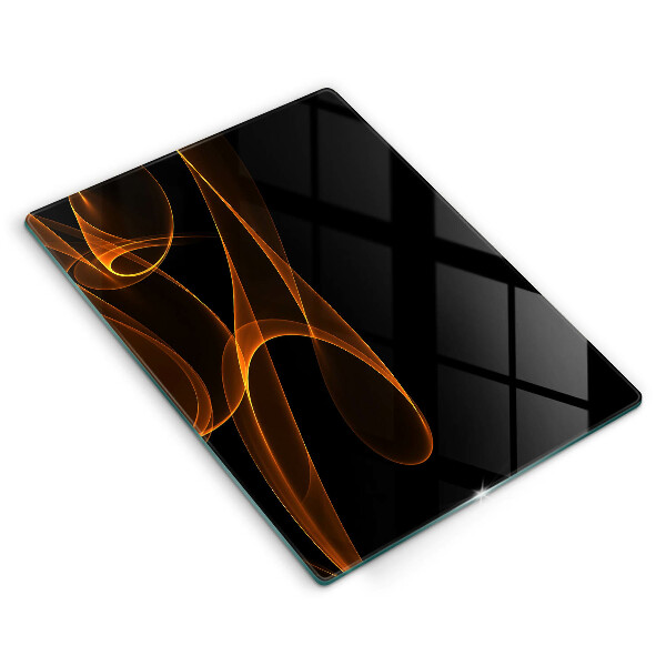 Skleněná deska do kuchyně Abstraktní linie