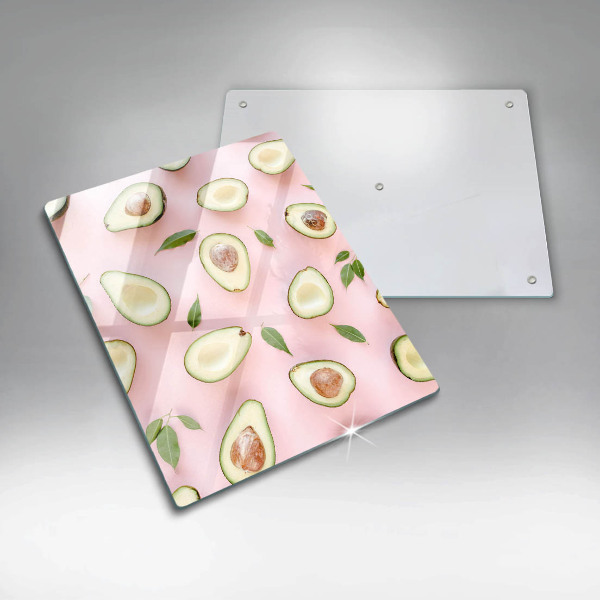 Skleněná deska do kuchyně Avokádový vzor