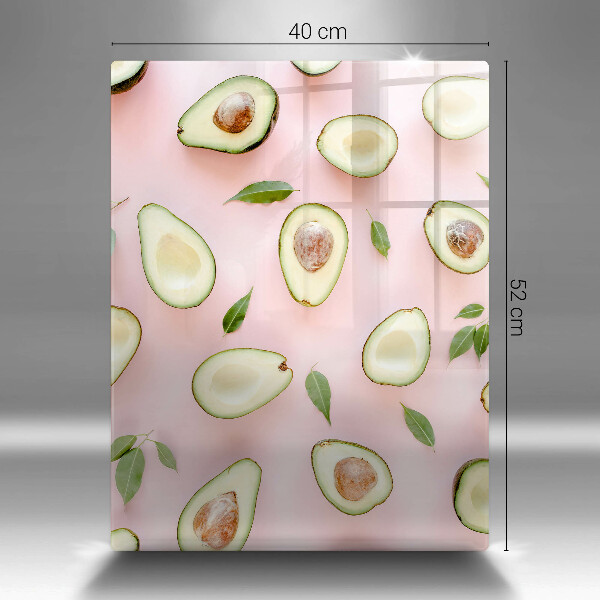 Skleněná deska do kuchyně Avokádový vzor