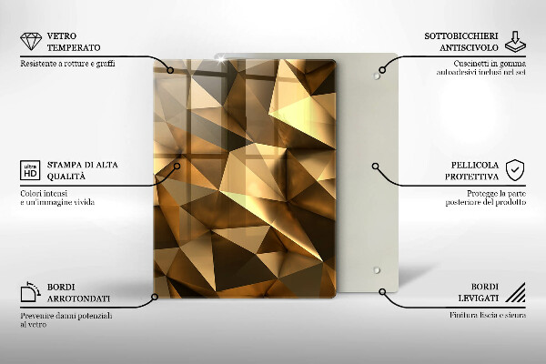 Skleněná deska do kuchyně Avokádový vzor