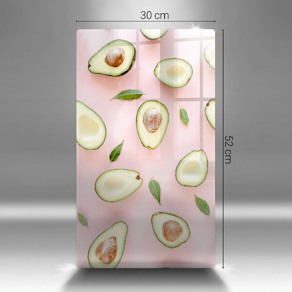 Skleněná deska do kuchyně Avokádový vzor