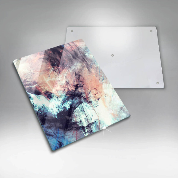 Skleněná deska do kuchyně Malovaná abstrakce