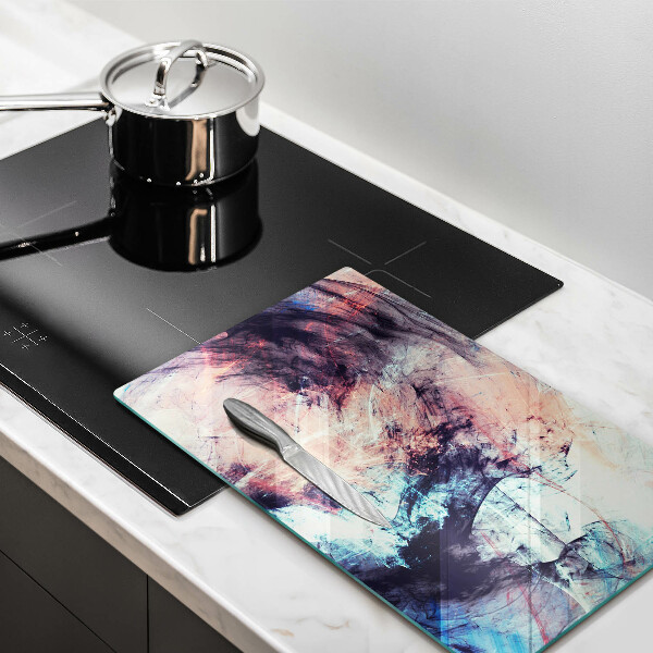 Skleněná deska do kuchyně Malovaná abstrakce