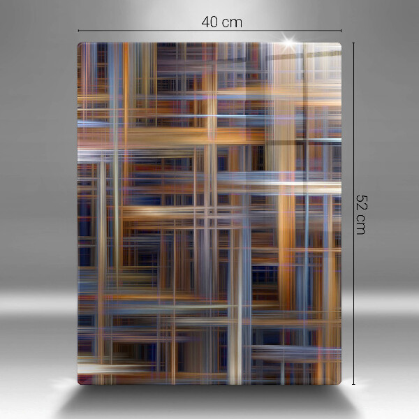 Skleněná deska do kuchyně Abstraktní barvy linky