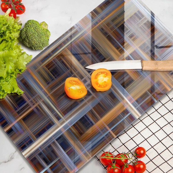 Skleněná deska do kuchyně Abstraktní barvy linky