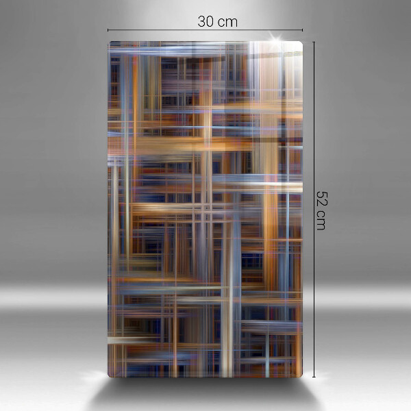 Skleněná deska do kuchyně Abstraktní barvy linky