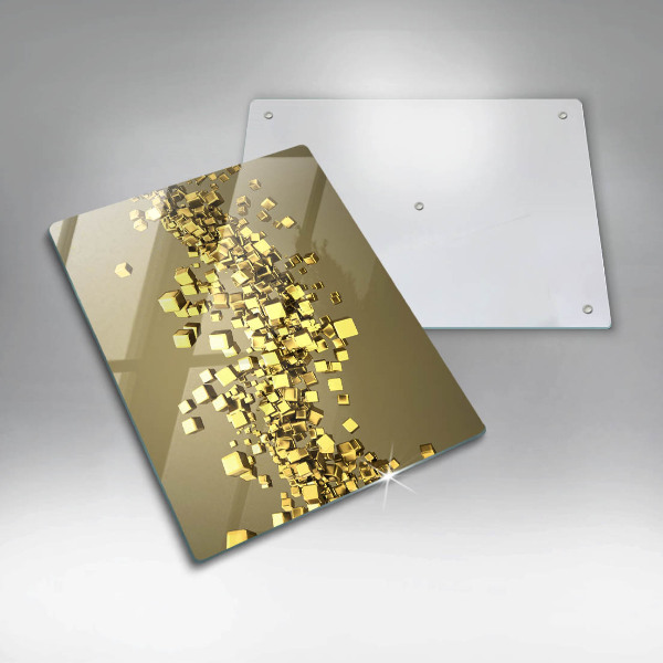 Skleněná deska do kuchyně Abstraktní 3d geometrie