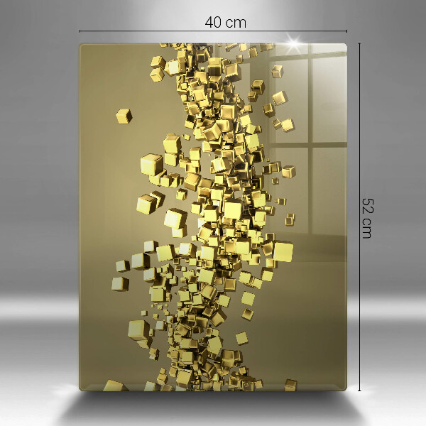 Skleněná deska do kuchyně Abstraktní 3d geometrie