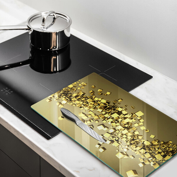 Skleněná deska do kuchyně Abstraktní 3d geometrie