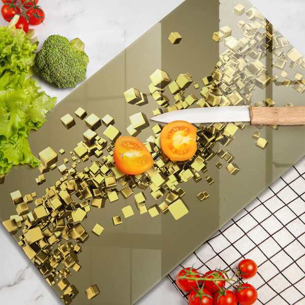 Skleněná deska do kuchyně Abstraktní 3d geometrie