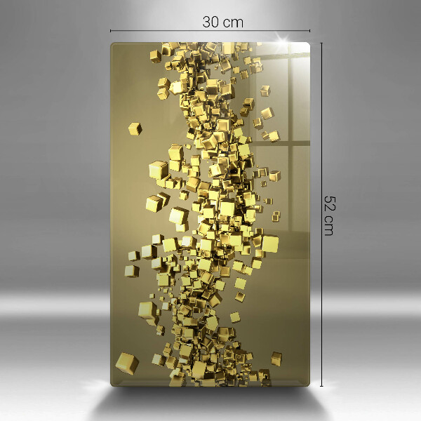 Skleněná deska do kuchyně Abstraktní 3d geometrie