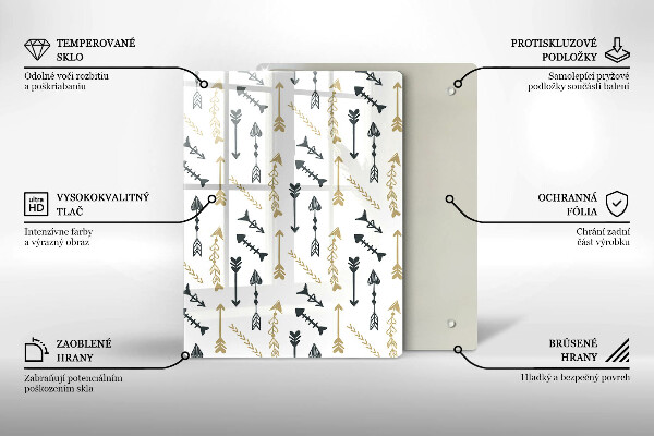 Skleněná deska do kuchyně Barevné kruhy