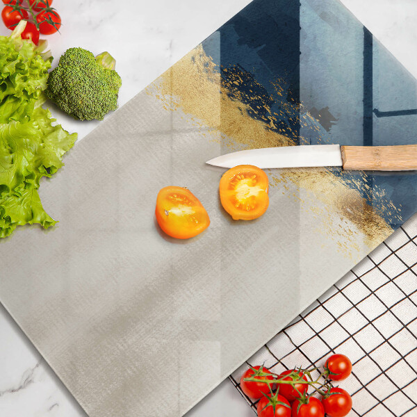 Skleněná deska do kuchyně Zlatá abstrakce