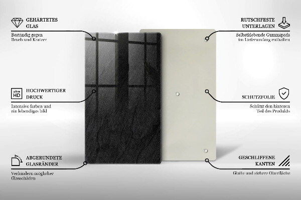 Skleněná deska do kuchyně Textura kamene