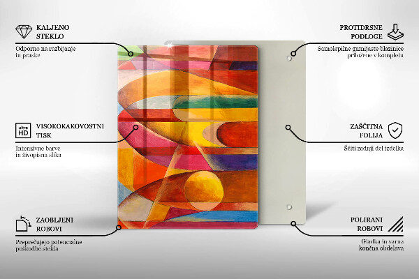 Skleněná deska do kuchyně Textura kamene