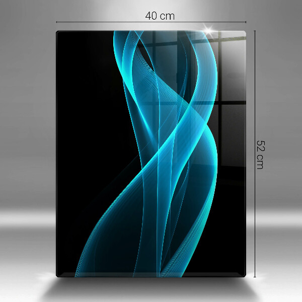 Skleněná deska do kuchyně Modrá abstrakce