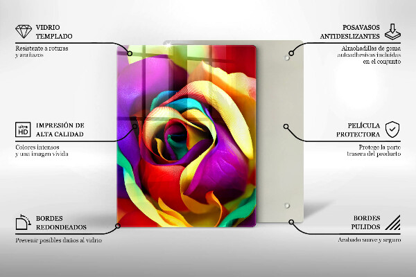 Skleněná deska do kuchyně Modrá abstrakce