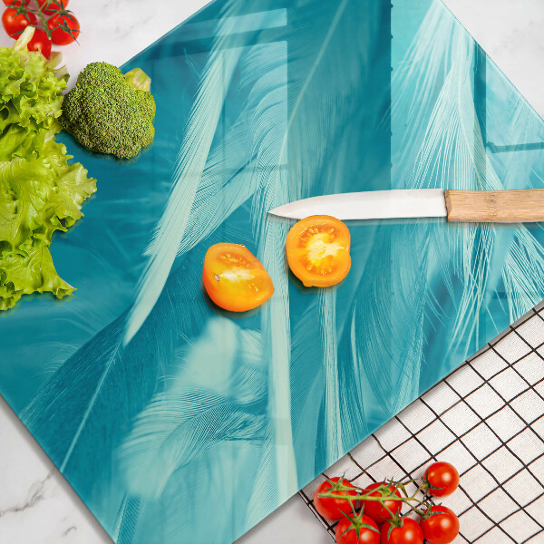 Skleněná deska do kuchyně Jemné peří