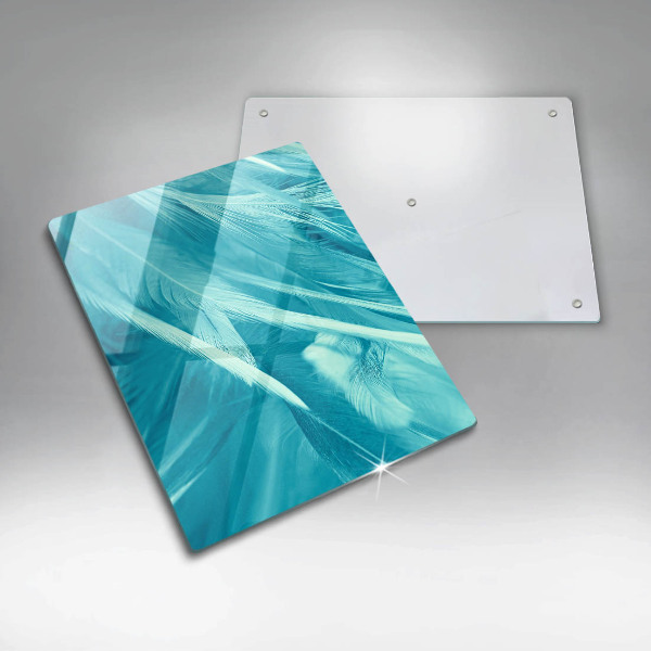 Skleněná deska do kuchyně Jemné peří