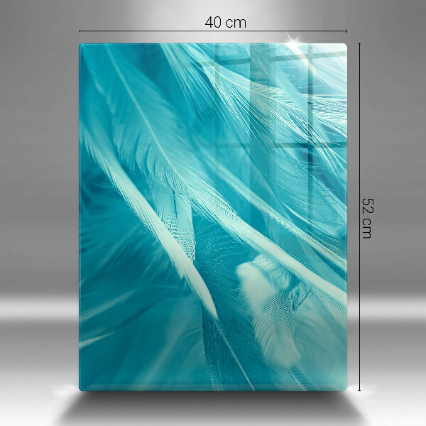 Skleněná deska do kuchyně Jemné peří