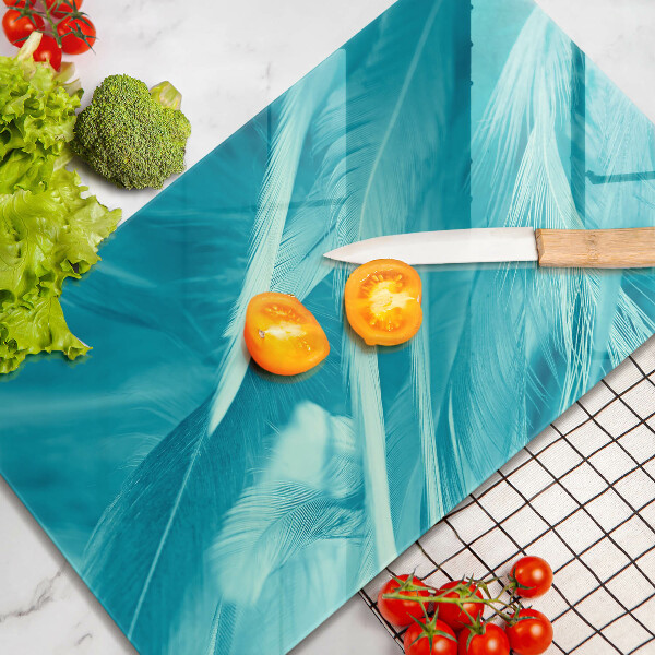 Skleněná deska do kuchyně Jemné peří