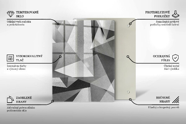 Skleněná deska do kuchyně Abstrakce inkousty