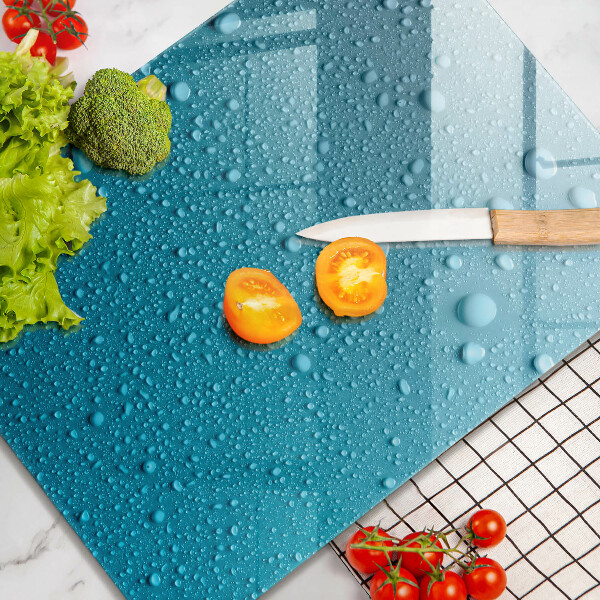 Skleněná deska do kuchyně Kapky vody