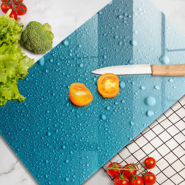 Skleněná deska do kuchyně Kapky vody