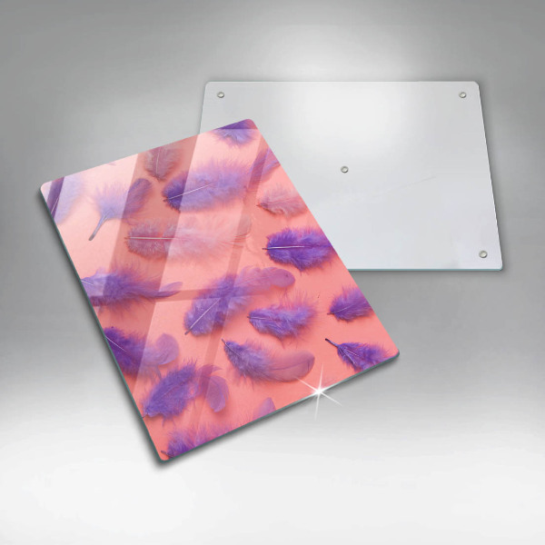 Skleněná deska do kuchyně Nadýchané peří