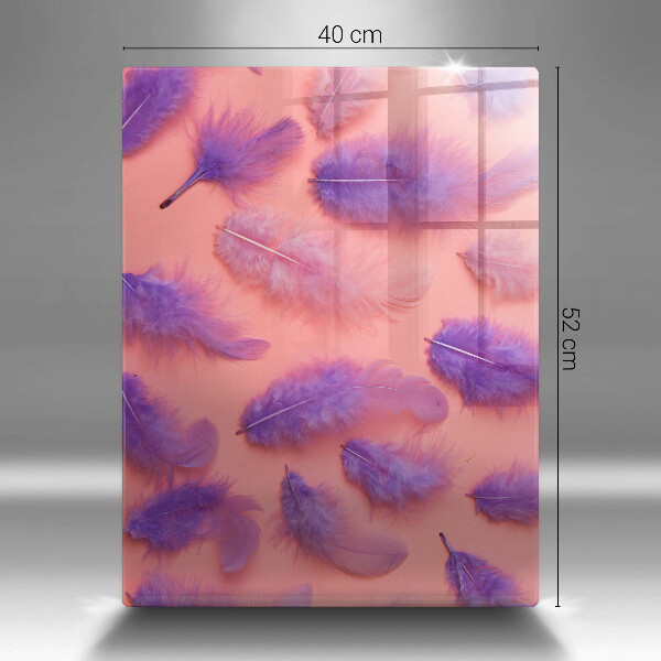 Skleněná deska do kuchyně Nadýchané peří