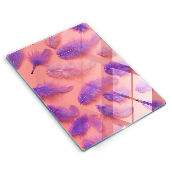 Skleněná deska do kuchyně Nadýchané peří