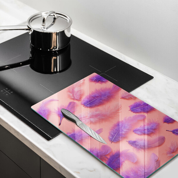 Skleněná deska do kuchyně Nadýchané peří