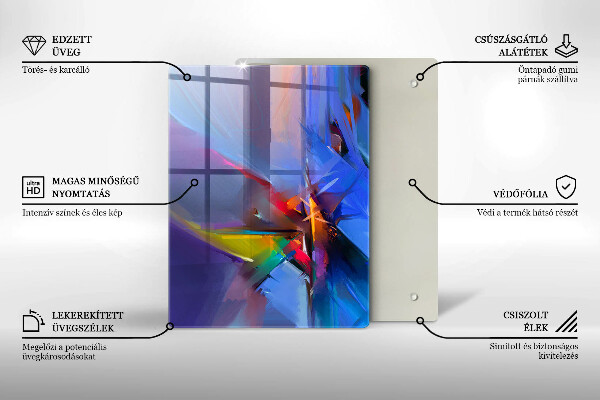 Skleněná deska do kuchyně Nadýchané peří