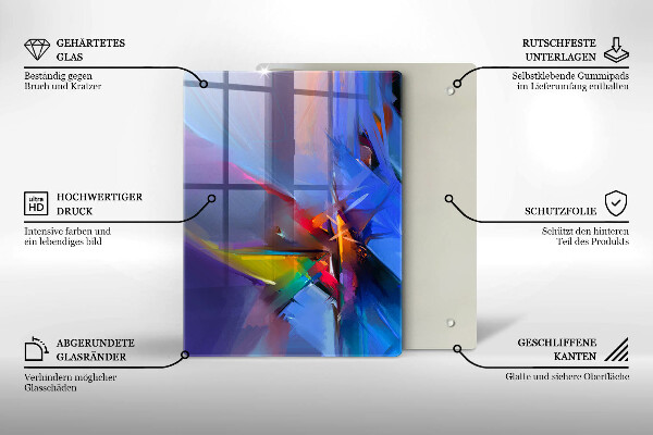 Skleněná deska do kuchyně Nadýchané peří