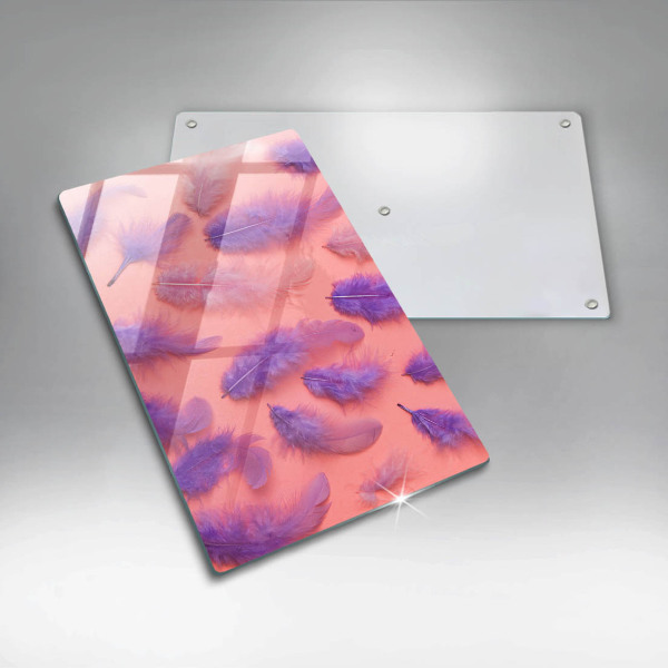 Skleněná deska do kuchyně Nadýchané peří