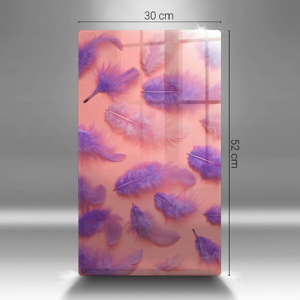 Skleněná deska do kuchyně Nadýchané peří
