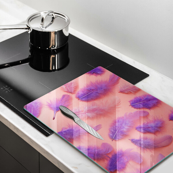 Skleněná deska do kuchyně Nadýchané peří